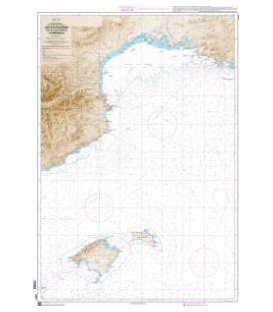 OceanGrafix French (SHOM) Nautical Chart 7203 Des Îles Baléares (Islas Baleares) à Marseille