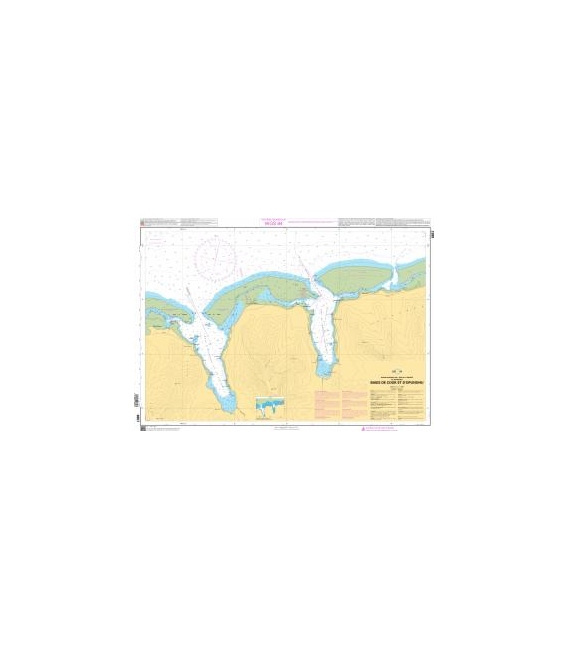 OceanGrafix French (SHOM) Nautical Chart 6657 Baies de Cook et dOpunohu