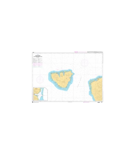 OceanGrafix French (SHOM) Nautical Chart 6658 Île de Moorea - Côte Nord-Ouest de Tahiti