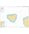 OceanGrafix French (SHOM) Nautical Chart 6658 Île de Moorea - Côte Nord-Ouest de Tahiti