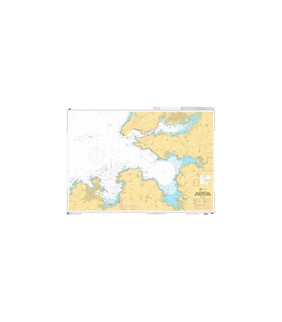 OceanGrafix French (SHOM) Nautical Chart 6665 Rías de Ferrol, Ares, Betanzos et La Coruña