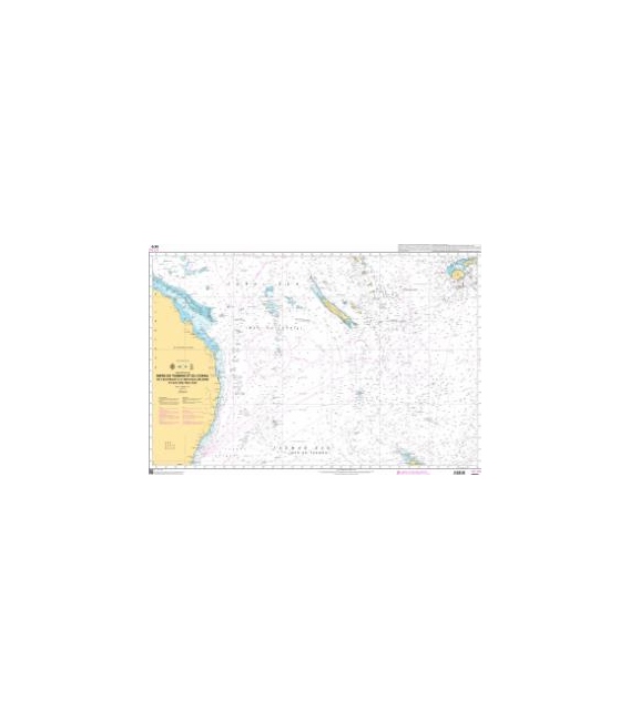 OceanGrafix French (SHOM) Nautical Chart 6670 Mers Tasman et Corail - Australie à Nouvelle-Zélande et Îles Fidji 