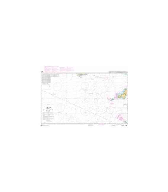OceanGrafix French (SHOM) Nautical Chart 7210 Atterrages de lentrée de La Manche - Mer Celtique