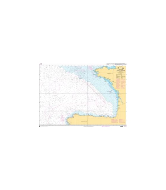 OceanGrafix French (SHOM) Nautical Chart 7211 Golfe de Gascogne - De Brest à Cabo Finisterre