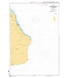 OceanGrafix French (SHOM) Nautical Chart 7222 La Réunion - Partie Est - De la Pointe de la Rivière du Mât à la Pointe Marcellin
