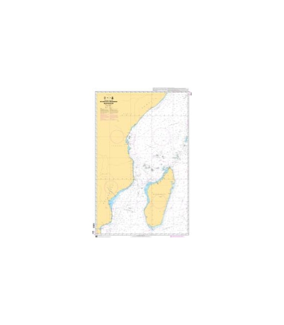 OceanGrafix French (SHOM) Nautical Chart 6672 De Maputo à Muqdisho - Madagascar