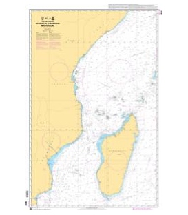 OceanGrafix French (SHOM) Nautical Chart 6672 De Maputo à Muqdisho - Madagascar
