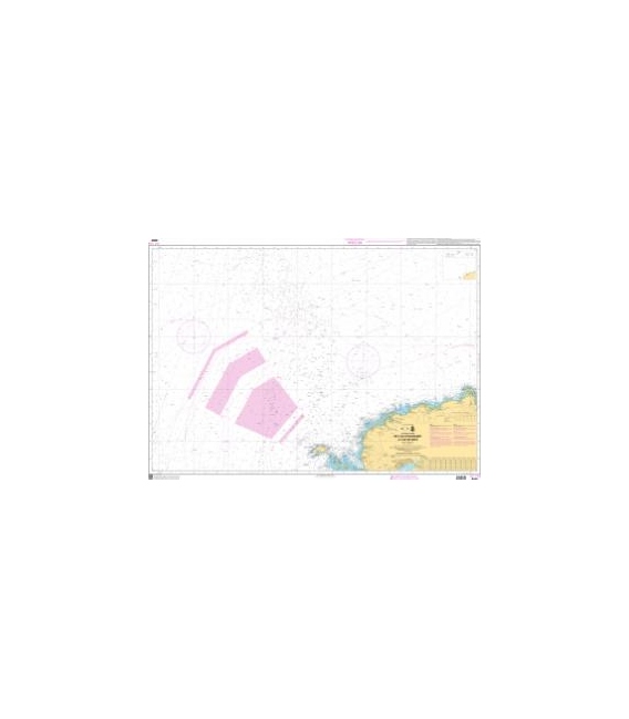 OceanGrafix French (SHOM) Nautical Chart 6680 De lIle dOuessant à lIle de Batz