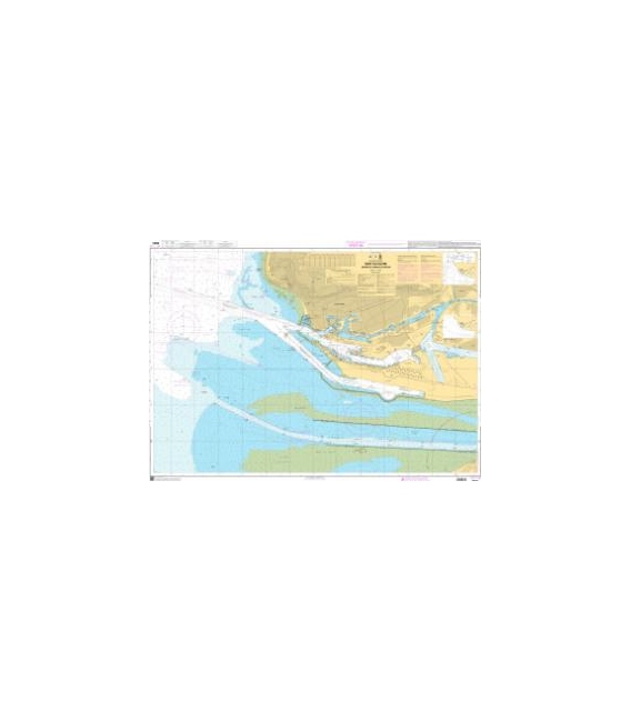 OceanGrafix French (SHOM) Nautical Chart 6683 Port du Havre - Entrée du Chenal de Rouen