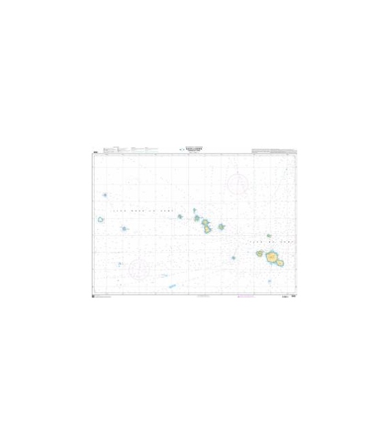 OceanGrafix French (SHOM) Nautical Chart 6688 Îles de la Société - De Manuae à Tahiti