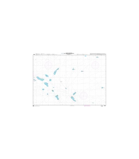 OceanGrafix French (SHOM) Nautical Chart 6690 Îles Tuamotu (partie centrale) - De Makemo à Tatakoto
