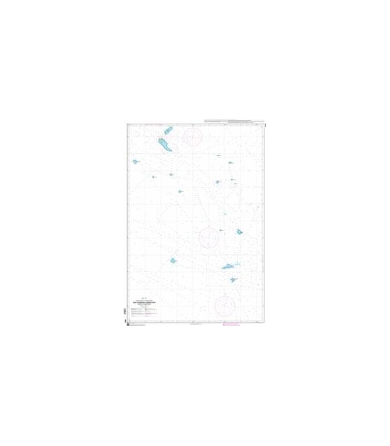 OceanGrafix French (SHOM) Nautical Chart 6691 Îles Tuamotu (partie Est) - De Hao à Fangataufa