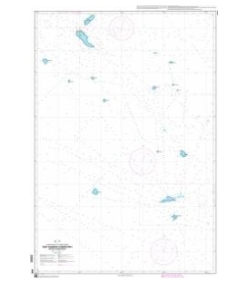 OceanGrafix French (SHOM) Nautical Chart 6691 Îles Tuamotu (partie Est) - De Hao à Fangataufa