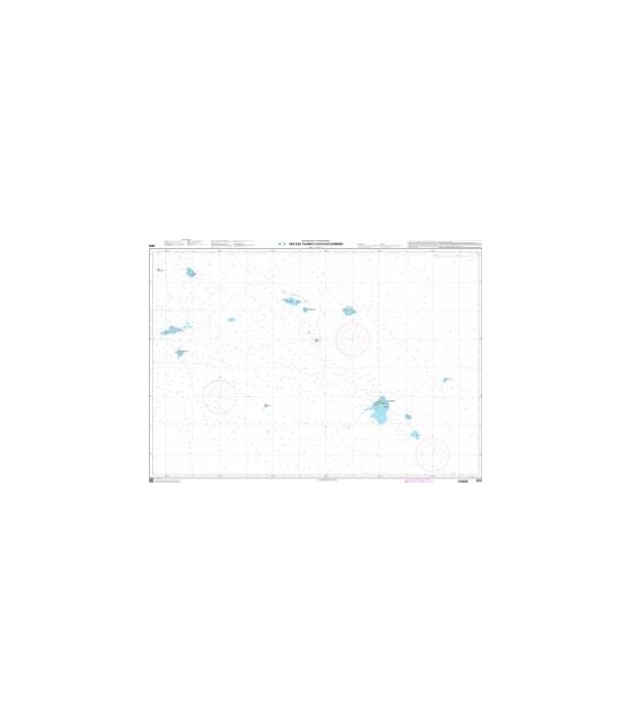 OceanGrafix French (SHOM) Nautical Chart 6692 Des Îles Tuamotu aux Îles Gambier