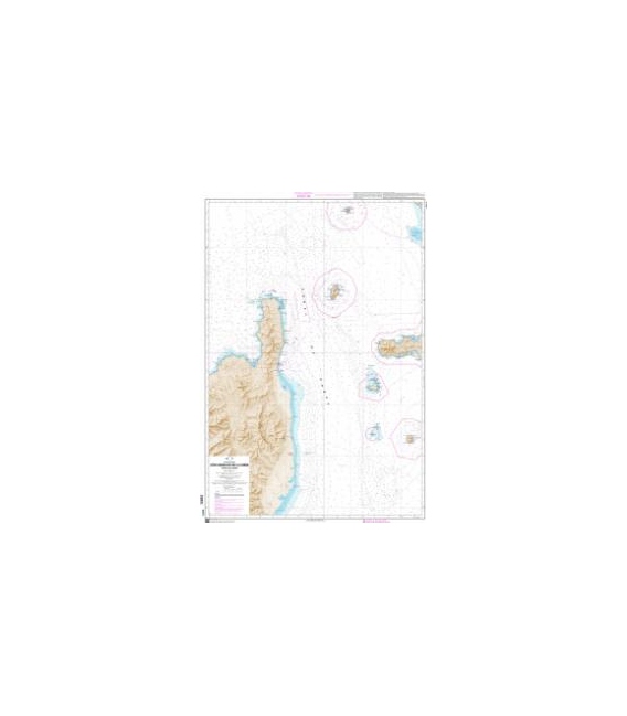 OceanGrafix French (SHOM) Nautical Chart 6713 Côte Nord-Est de la Corse - Canal de Corse