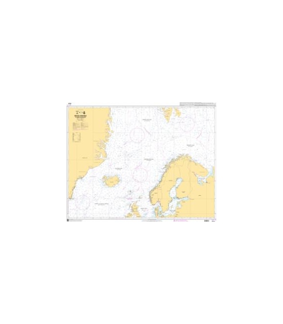 OceanGrafix French (SHOM) Nautical Chart 6727 Mer de Norvège - Et mers adjacentes