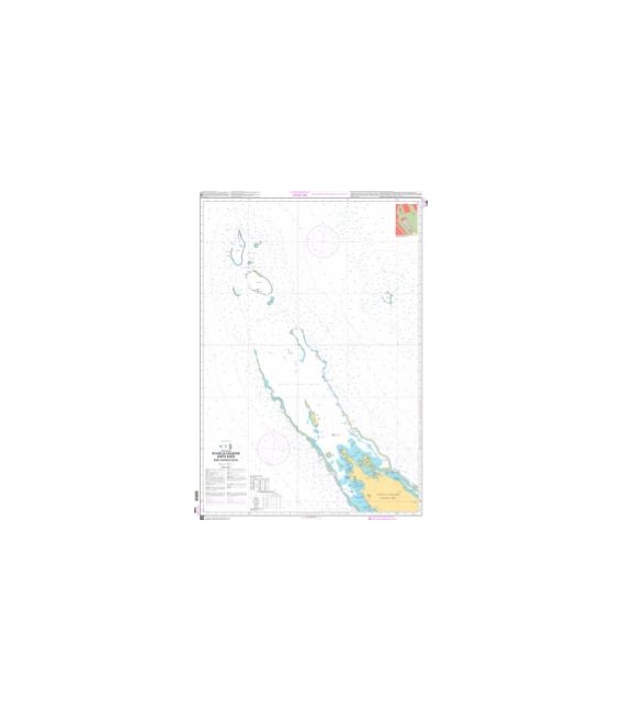 OceanGrafix French (SHOM) Nautical Chart 7760 Nouvelle-Calédonie (partie Nord) - Récifs dEntrecasteaux