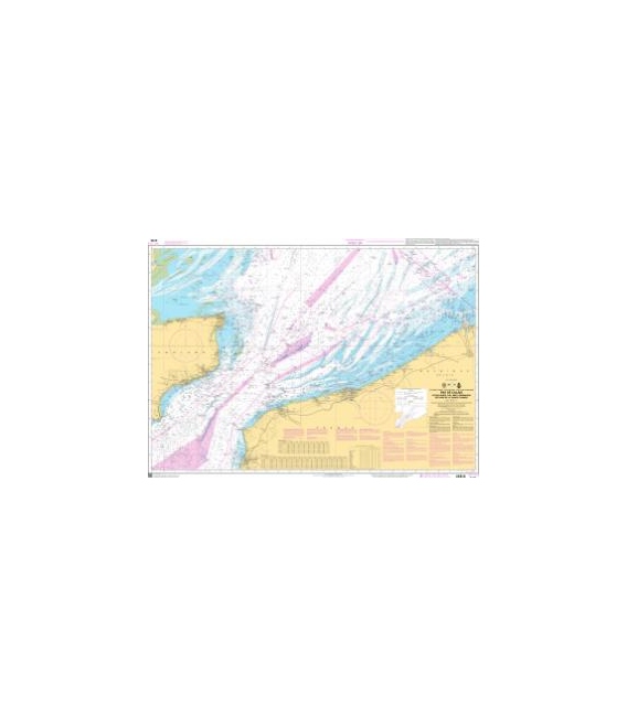 OceanGrafix French (SHOM) Nautical Chart 6735 Pas de Calais - De Boulogne-sur-Mer à Zeebrugge - Estuaire de la Tamise (Thames)