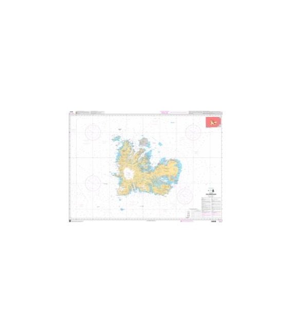 OceanGrafix French (SHOM) Nautical Chart 6741 Îles Kerguelen