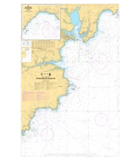 OceanGrafix French (SHOM) Nautical Chart 6747 Approches de Falmouth
