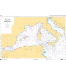 OceanGrafix French (SHOM) Nautical Chart 6757 Du Détroit de Gibraltar au Canal de Sicile