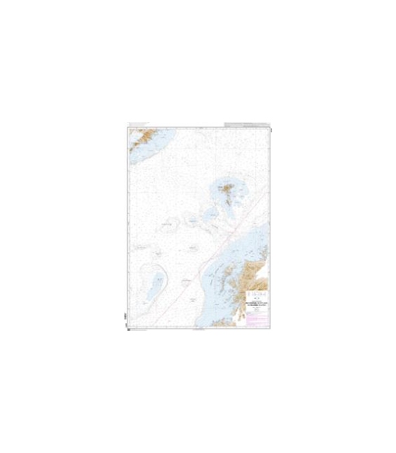 OceanGrafix French (SHOM) Nautical Chart 6771 De lÉcosse (Scotland) à lIslande (Island)