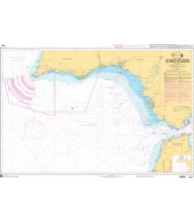 OceanGrafix French (SHOM) Nautical Chart 7754 De Cabo de São Vicente au Détroit de Gibraltar