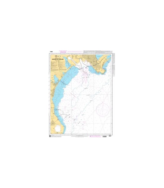 OceanGrafix French (SHOM) Nautical Chart 6804 Abords de Cagliari