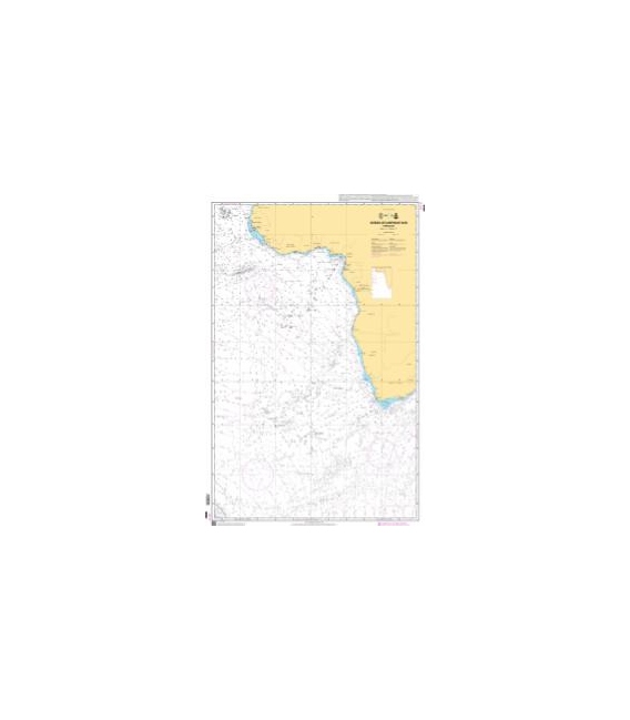 OceanGrafix French (SHOM) Nautical Chart 6808 Océan Atlantique Sud - Partie Est - Partie Est