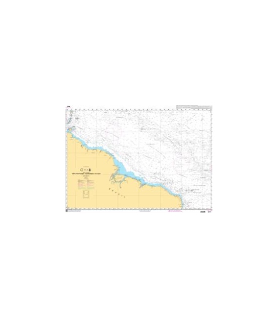 OceanGrafix French (SHOM) Nautical Chart 6814 Côte Nord-Est dAmérique du Sud