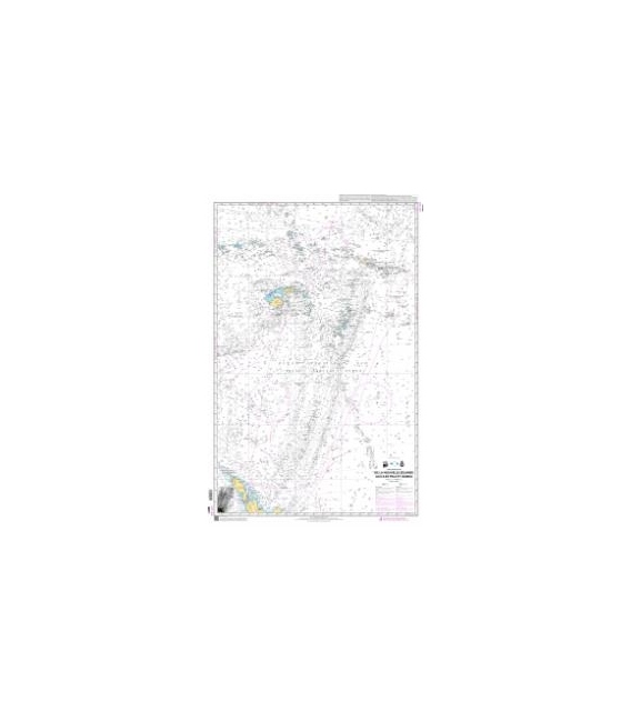 OceanGrafix French (SHOM) Nautical Chart 6817 De la Nouvelle-Zélande aux Iles Fidji et Samoa