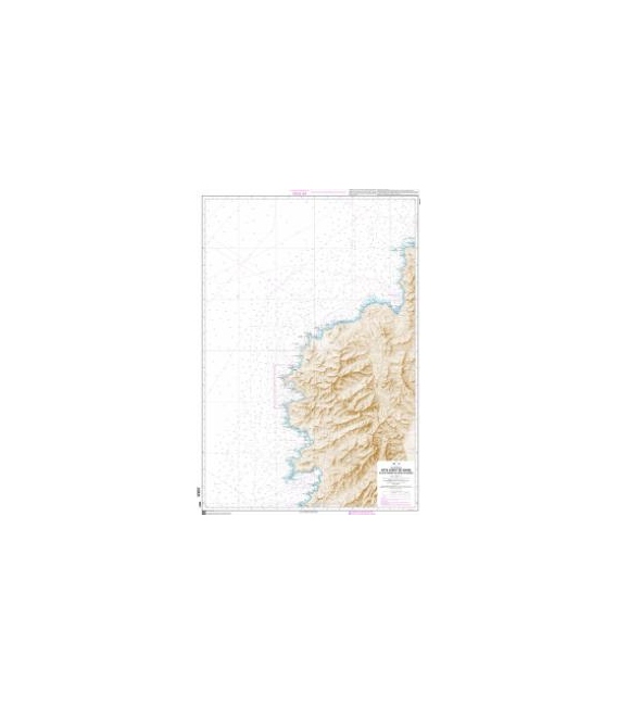 OceanGrafix French (SHOM) Nautical Chart 6821 Côte Ouest de Corse - Du Cap Corse au Golfe dAjaccio