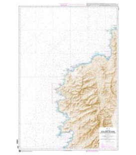 OceanGrafix French (SHOM) Nautical Chart 6821 Côte Ouest de Corse - Du Cap Corse au Golfe dAjaccio