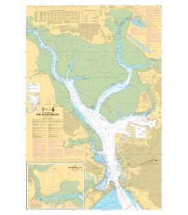 OceanGrafix French (SHOM) Nautical Chart 6833 Port de Portsmouth