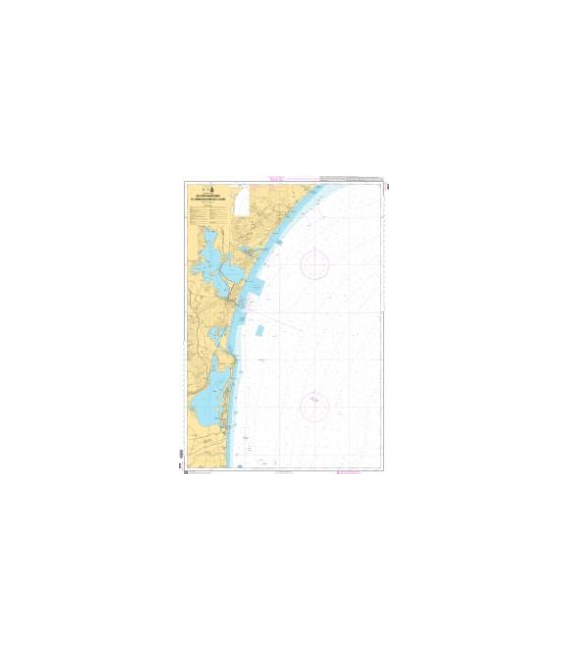 OceanGrafix French (SHOM) Nautical Chart 6844 De Port-Barcarès à lembouchure de lAude