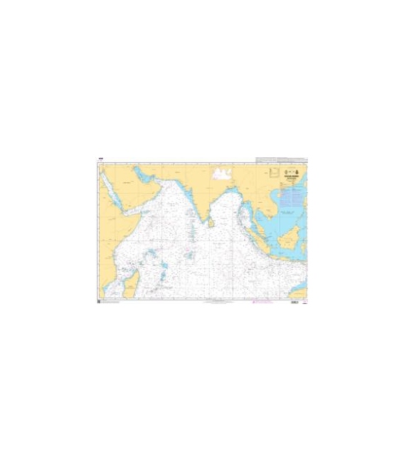 OceanGrafix French (SHOM) Nautical Chart 6884 Océan Indien - Partie Nord
