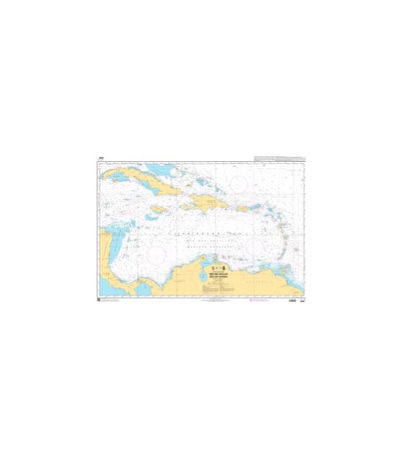 OceanGrafix French (SHOM) Nautical Chart 6898 Mer des Antilles (Mer des Caraïbes)