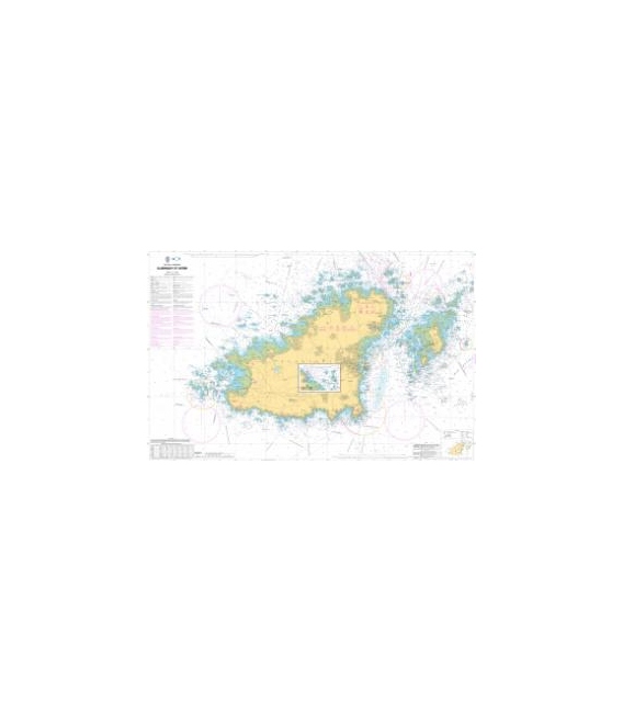 OceanGrafix French (SHOM) Nautical Chart 6903 Guernsey et Herm