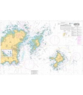 OceanGrafix French (SHOM) Nautical Chart 6904 Guernsey Est, Herm et Sark