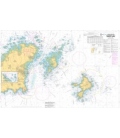 OceanGrafix French (SHOM) Nautical Chart 6904 Guernsey Est, Herm et Sark