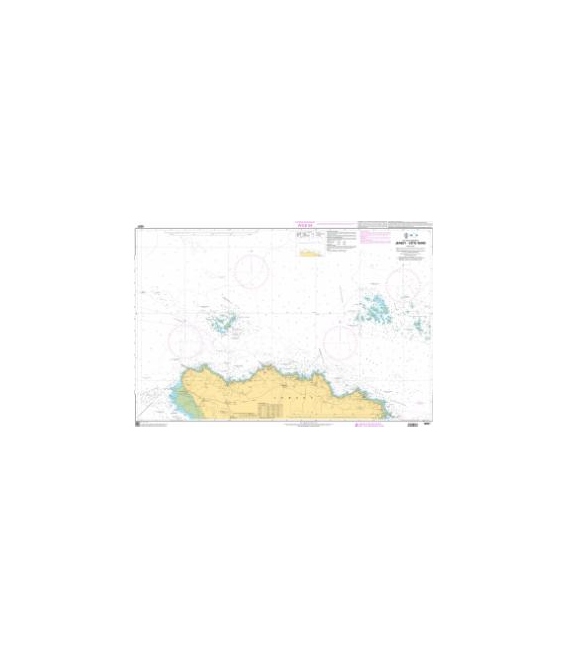 OceanGrafix French (SHOM) Nautical Chart 6937 Jersey - Côte Nord