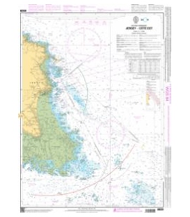 OceanGrafix French (SHOM) Nautical Chart 6939 Jersey - Côte Est
