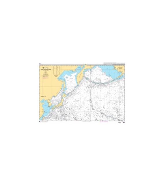 OceanGrafix French (SHOM) Nautical Chart 6977 Océan Pacifique Nord - Partie Nord-Ouest