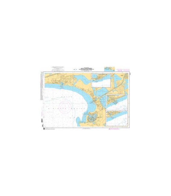 OceanGrafix French (SHOM) Nautical Chart 7004 Golfe dAigues Mortes-Ports de Palavas-les-Flots,Carnon-Plage et Saintes-Maries