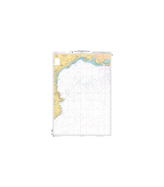 OceanGrafix French (SHOM) Nautical Chart 7008 Du Cabo de San Sebastian à Fos-sur-Mer