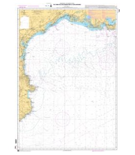 OceanGrafix French (SHOM) Nautical Chart 7008 Du Cabo de San Sebastian à Fos-sur-Mer
