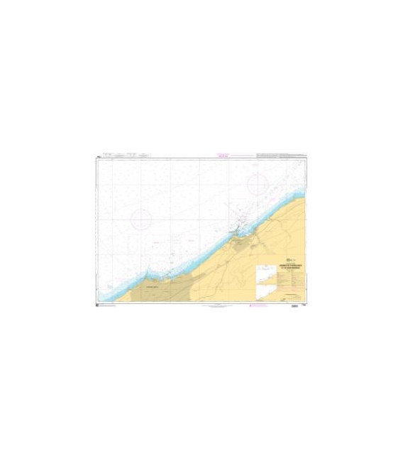 OceanGrafix French (SHOM) Nautical Chart 7706 Abords de Casablanca et de Mohammedia
