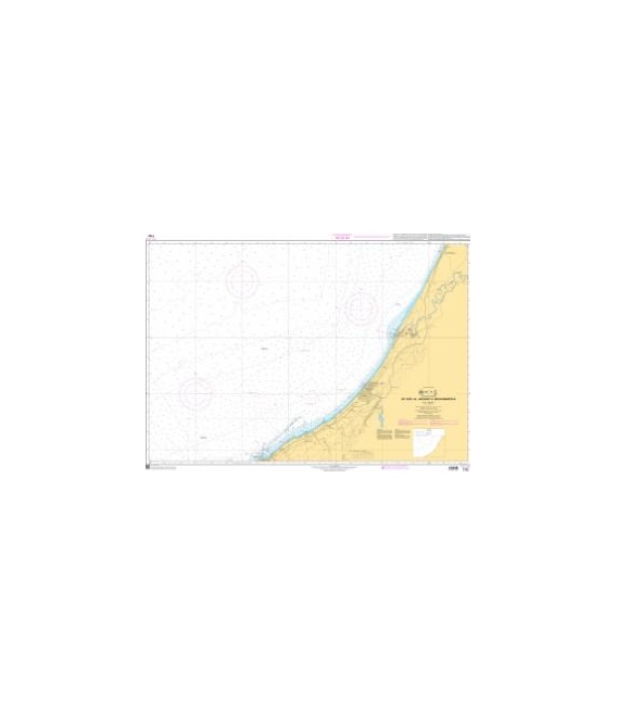 OceanGrafix French (SHOM) Nautical Chart 7702 De Sidi Al Hachmi à Mohammedia