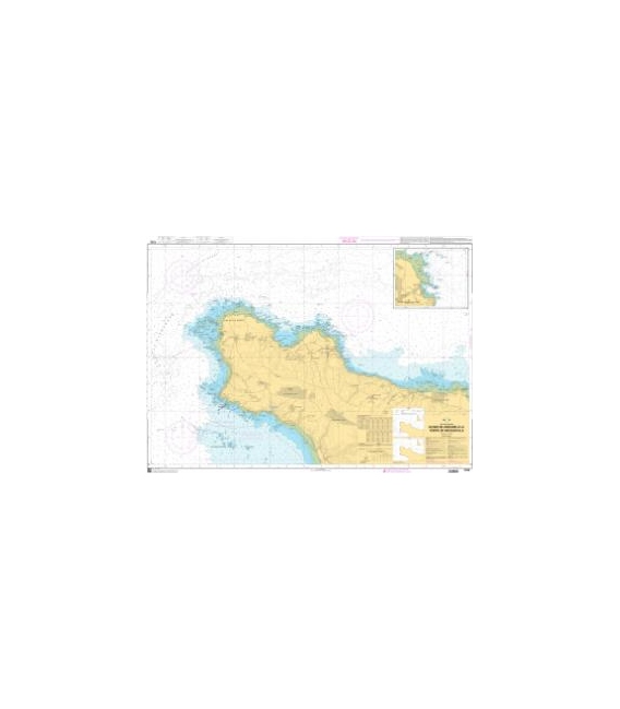 OceanGrafix French (SHOM) Nautical Chart 7232 Du Nez de Jobourg à la Pointe de Nacqueville