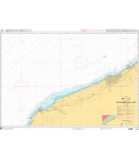 OceanGrafix French (SHOM) Nautical Chart 7701 De Mohammedia à Jorf Lasfar
